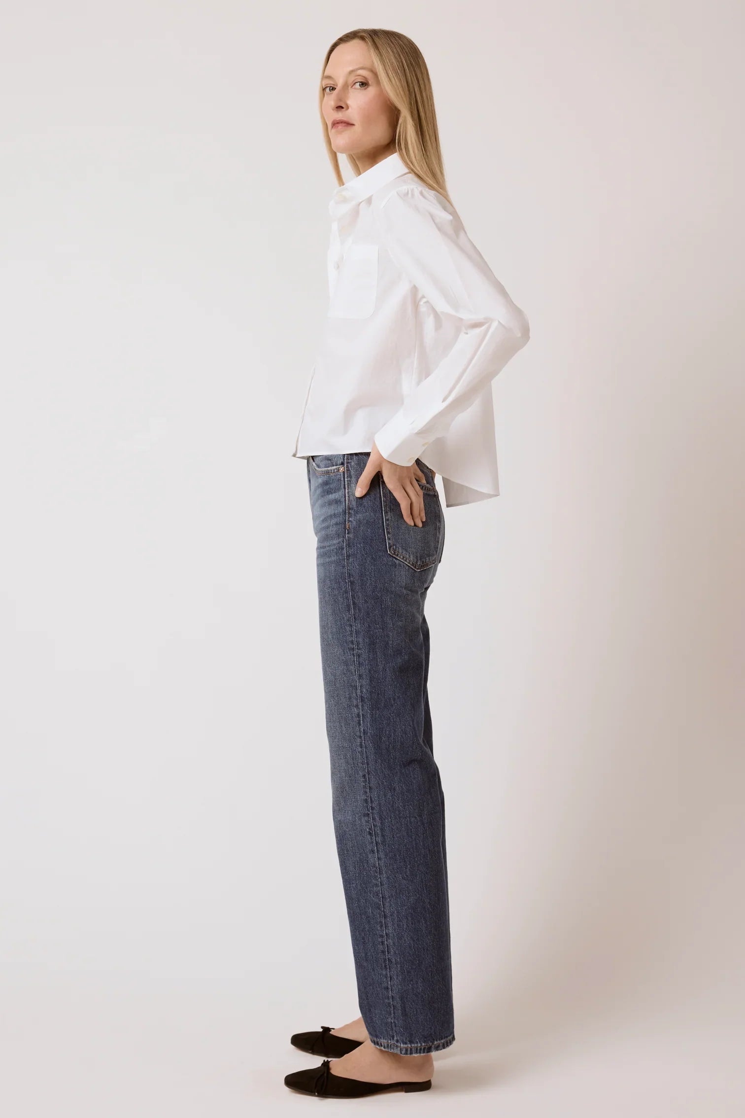 T.LINE Coco Cropped Shirt - White