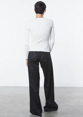Enza Costa Poplin Resort Pant - Black