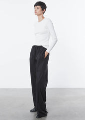 Enza Costa Poplin Resort Pant - Black