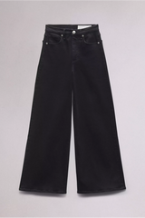 Rag & Bone Flexi Sofie High-Rise Ankle Wide Jeans - Black