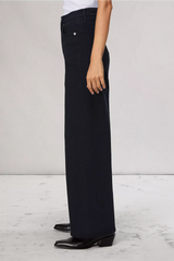 Rag & Bone Flexi Sofie High-Rise Ankle Wide Jeans - Black