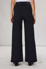 Rag & Bone Flexi Sofie High-Rise Ankle Wide Jeans - Black