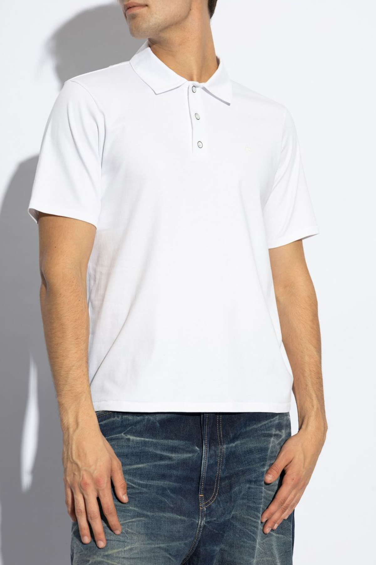 Rag & Bone Men's Pure Pima Polo - White