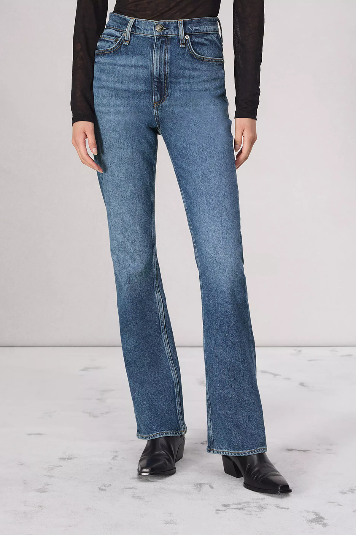 Rag & Bone Peyton High-Rise Full Length Bootcut Jean - Allie