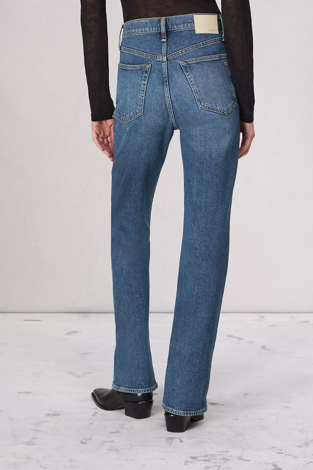 Rag & Bone Peyton High-Rise Full Length Bootcut Jean - Allie