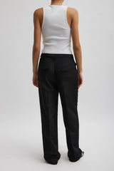 Tibi Ribbed T Tank - White