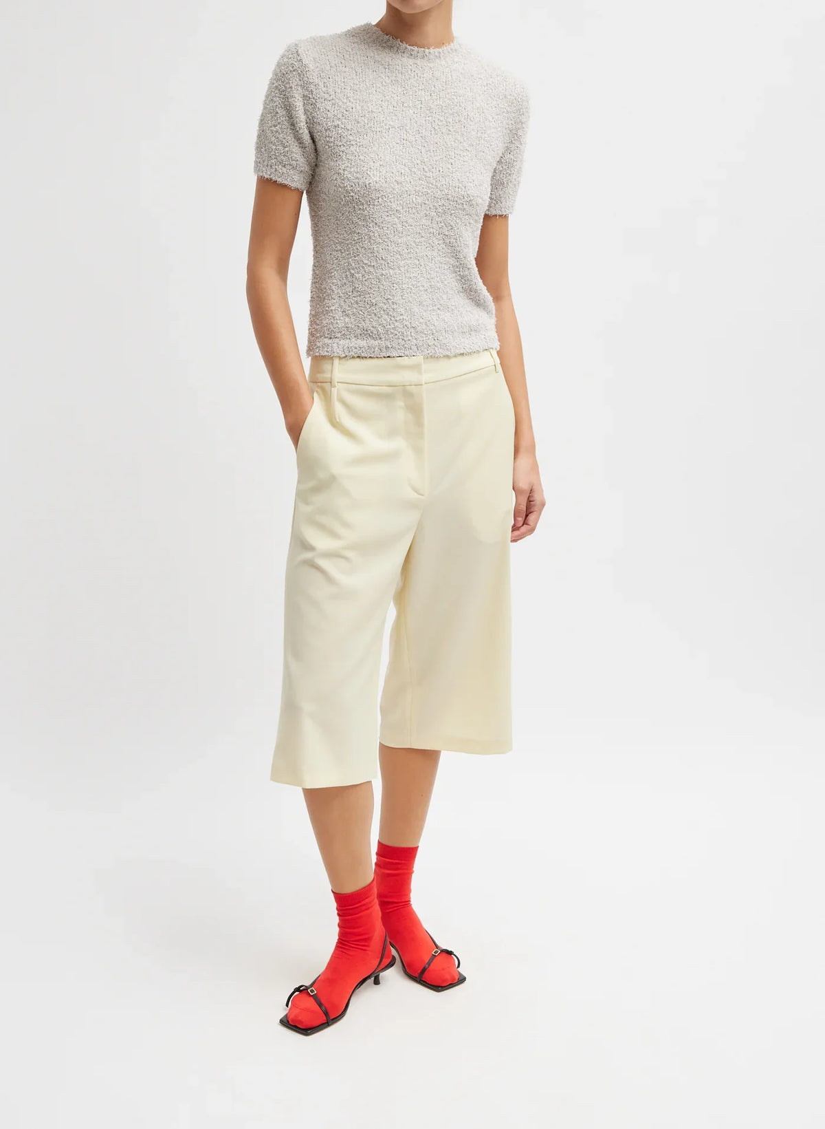 Tibi Serviette Baby T-Shirt - Grey