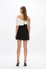 Rachel Gilbert Kace Mini Dress - Black / Ivory