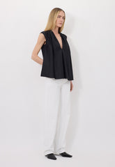 Loulou de Saison Sade Sleeveless Blouse - Black
