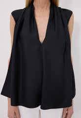Loulou de Saison Sade Sleeveless Blouse - Black