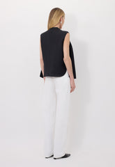 Loulou de Saison Sade Sleeveless Blouse - Black