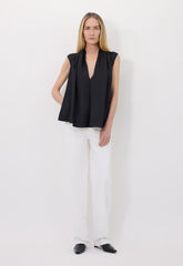 Loulou de Saison Sade Sleeveless Blouse - Black