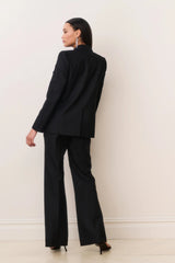 LoveShackFancy Shayne Bow-Embellished Blazer - Black