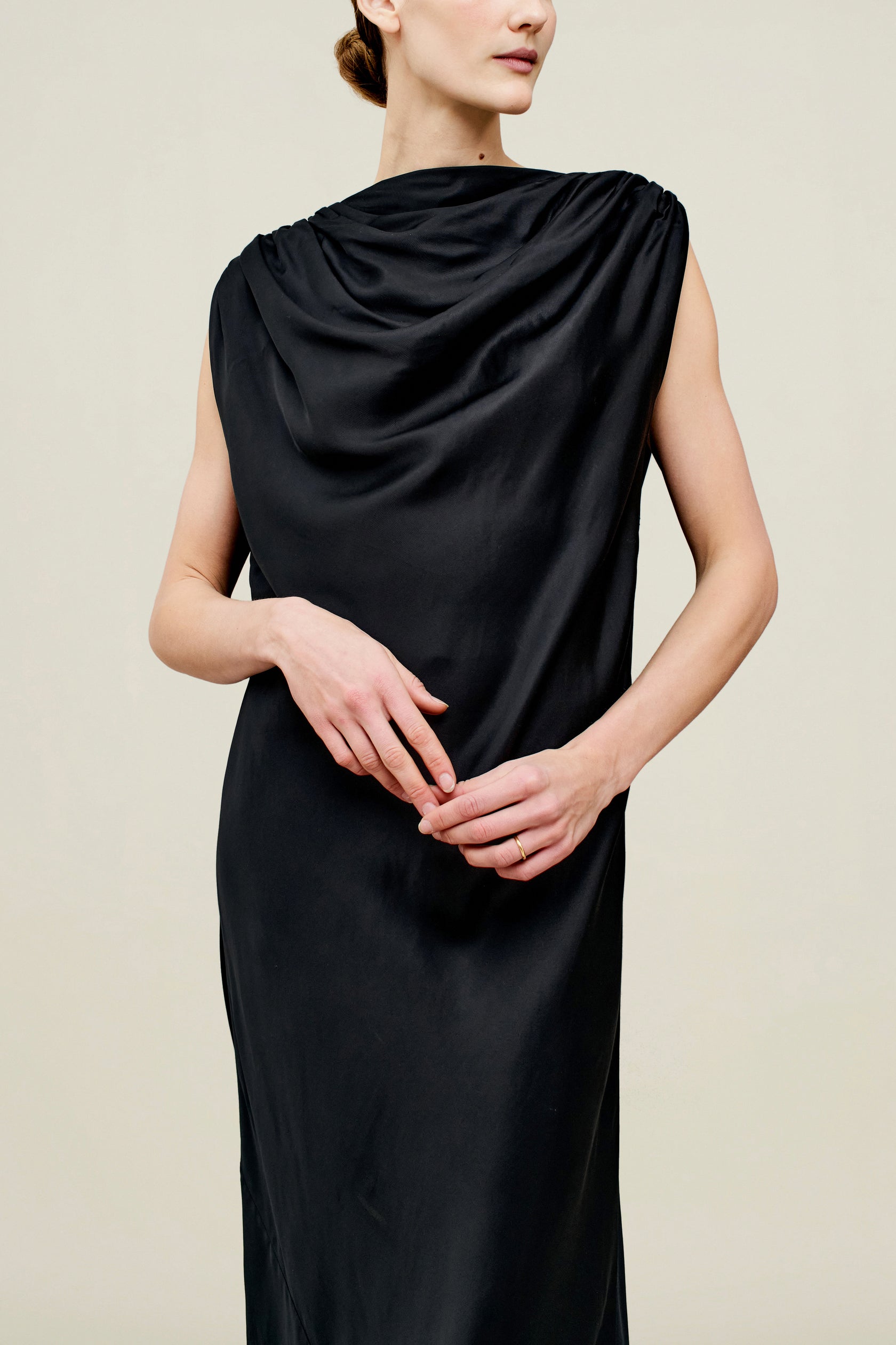 Kallmeyer Toma Draped Gown - Black