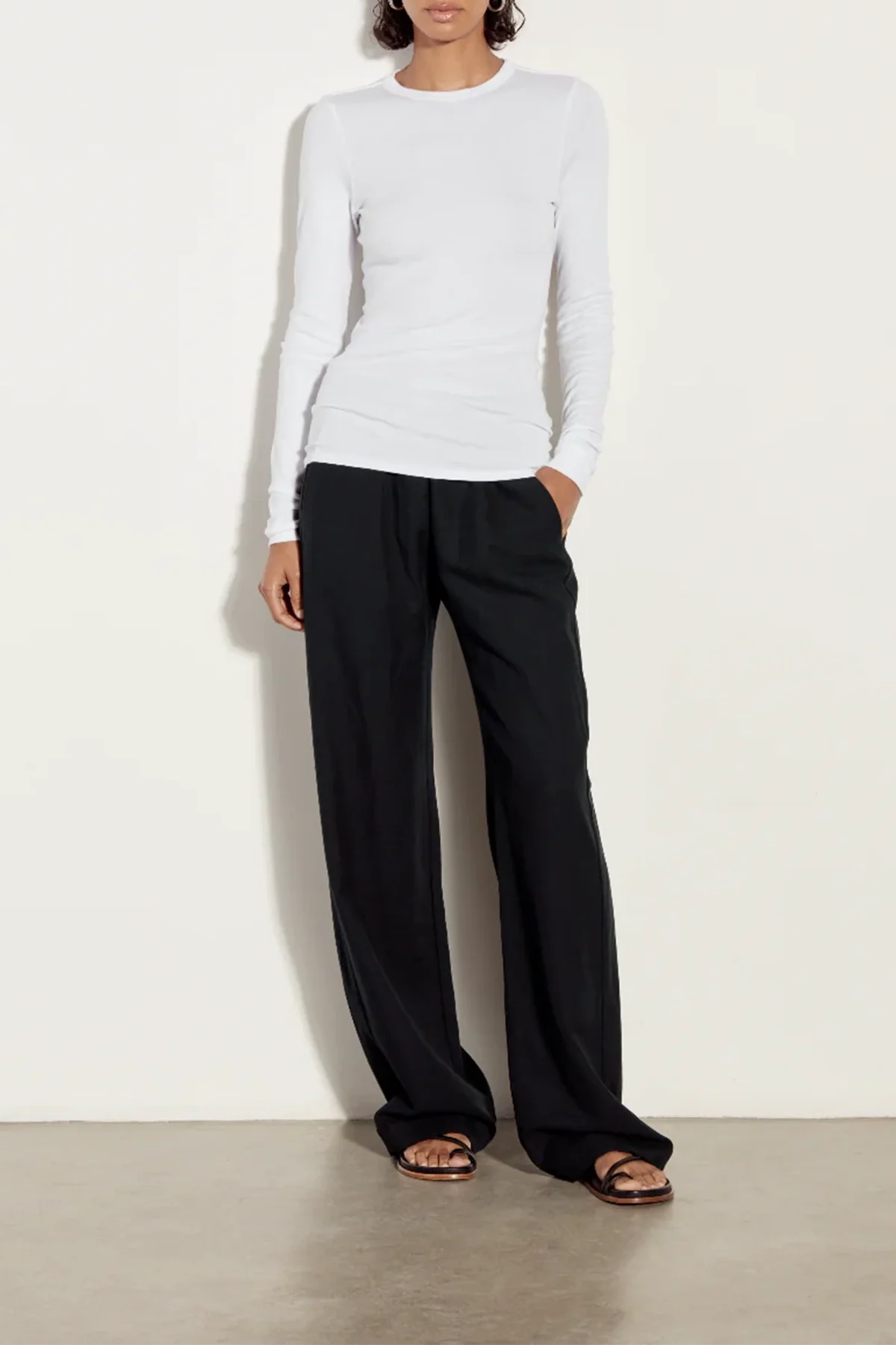 Enza Costa Twill Everywhere Pant - Black