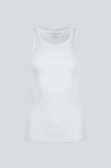 Majestic Filatures Lyocell Cotton Baby Rib Tank - Blanc