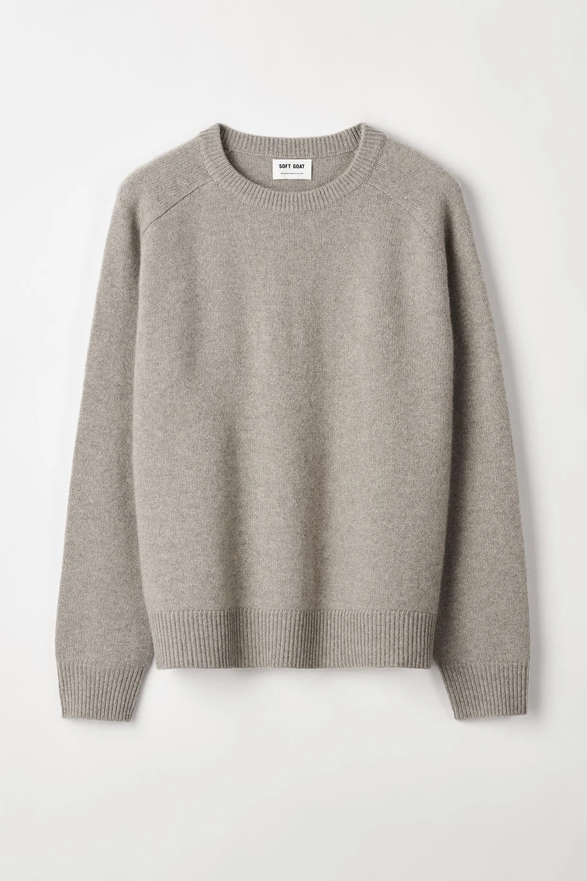 Soft Goat Boyfriend Crewneck - Greige