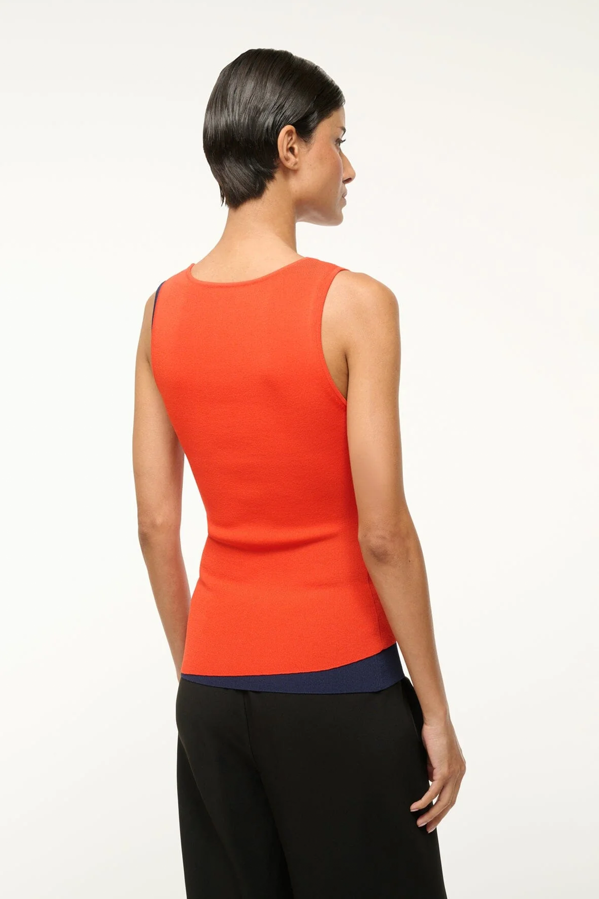 Staud Hermosa Tank - Cayenne/ Navy