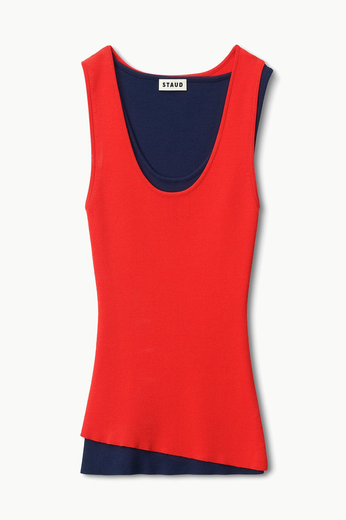 Staud Hermosa Tank - Cayenne/ Navy