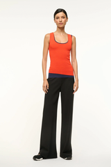 Staud Hermosa Tank - Cayenne/ Navy
