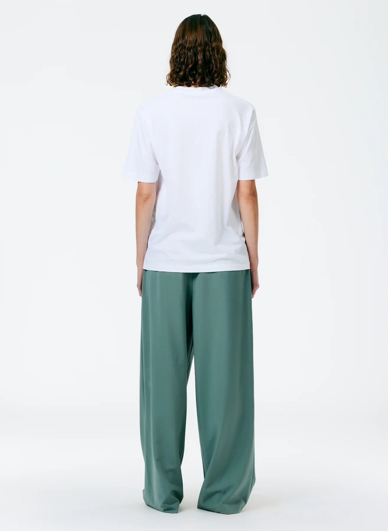 Tibi Tshirt Program Mock Neck Unisex T - White