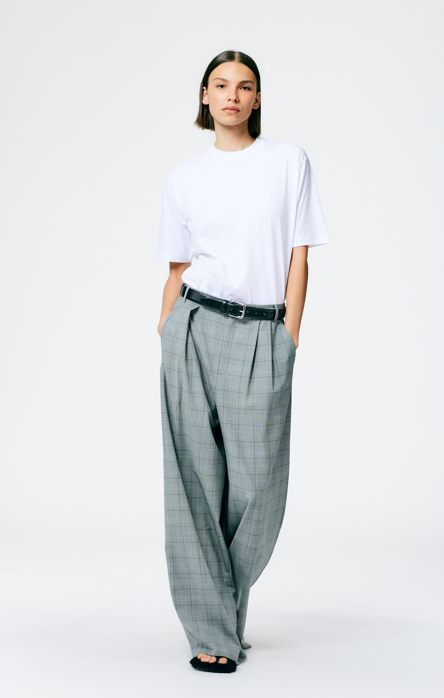 Tibi Tshirt Program Mock Neck Unisex T - White