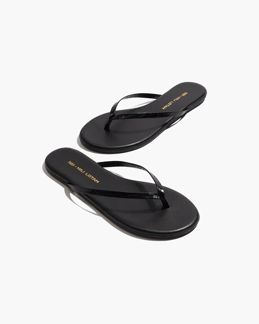 Tkees X Nili Lotan - Croc Black