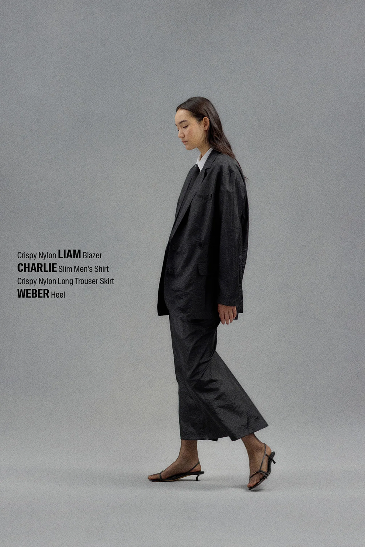 Tibi Crispy Nylon Liam Blazer - Black