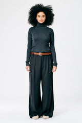 Tibi Tropical Wool Stella Pant - Black