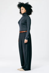 Tibi Tropical Wool Stella Pant - Black