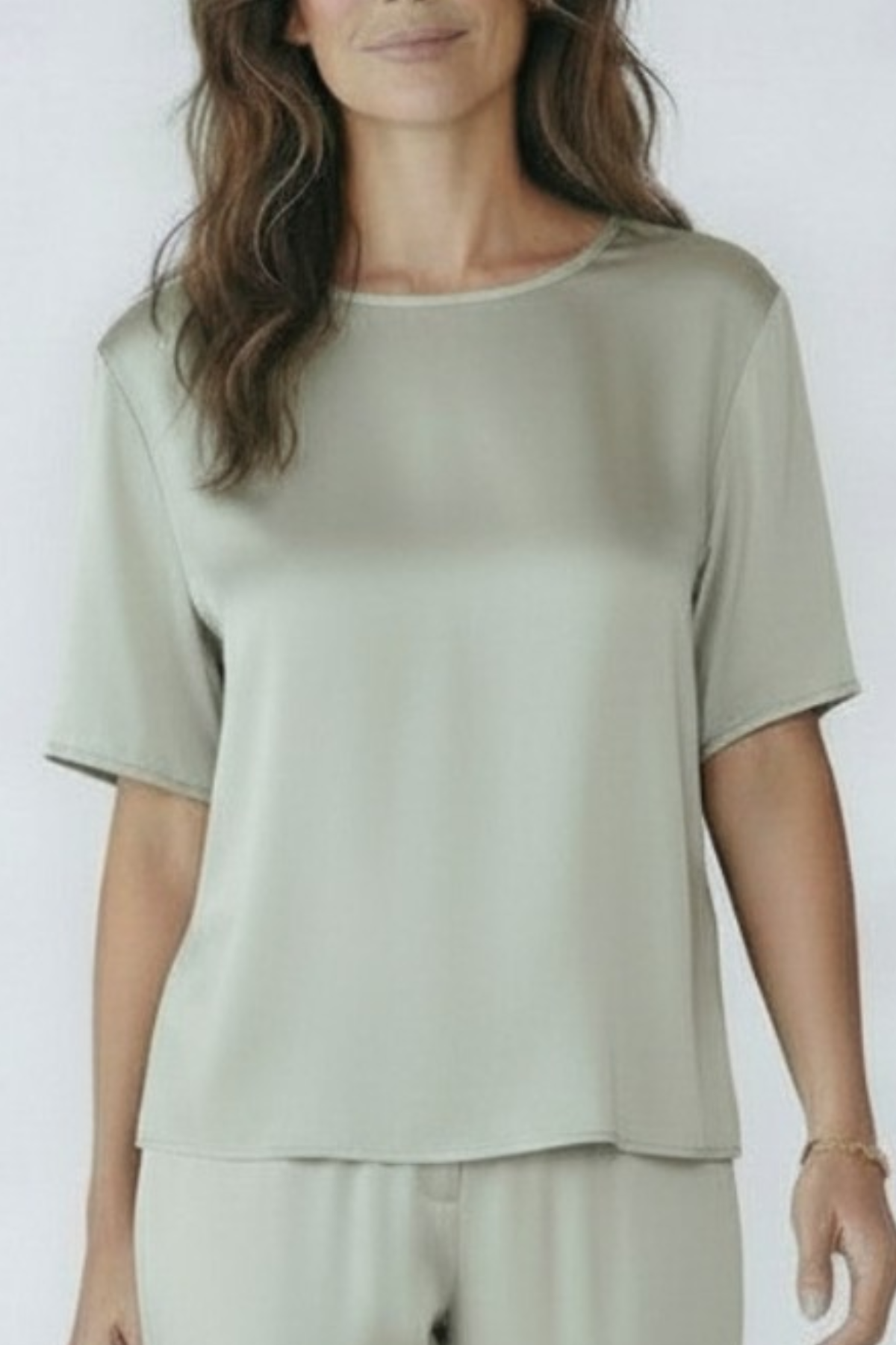 Uli Shneider Re-Satin T-Shirt - Pistacchio
