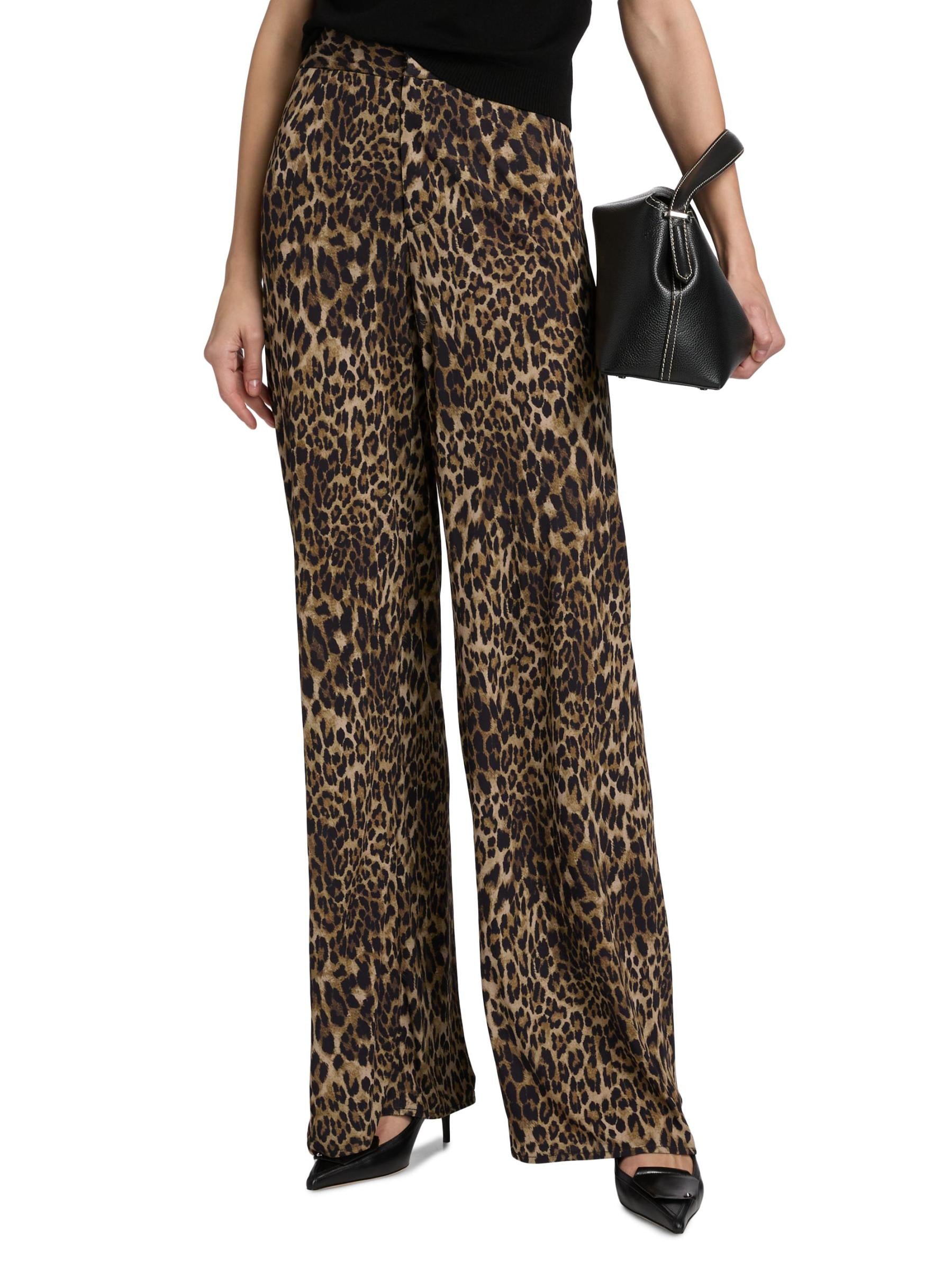 Nili Lotan Kiana Jersey Pant - Vintage Leopard Print