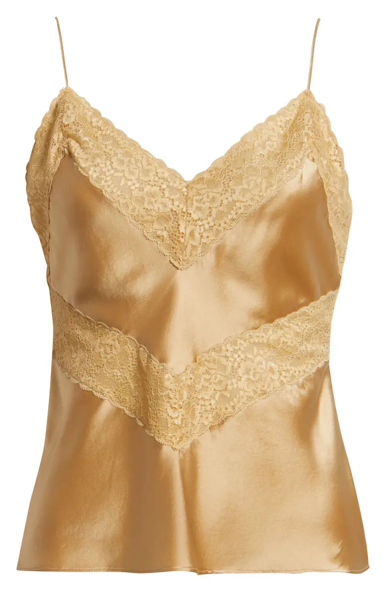 LoveShackFancy Brimsley Top - Camel Charm