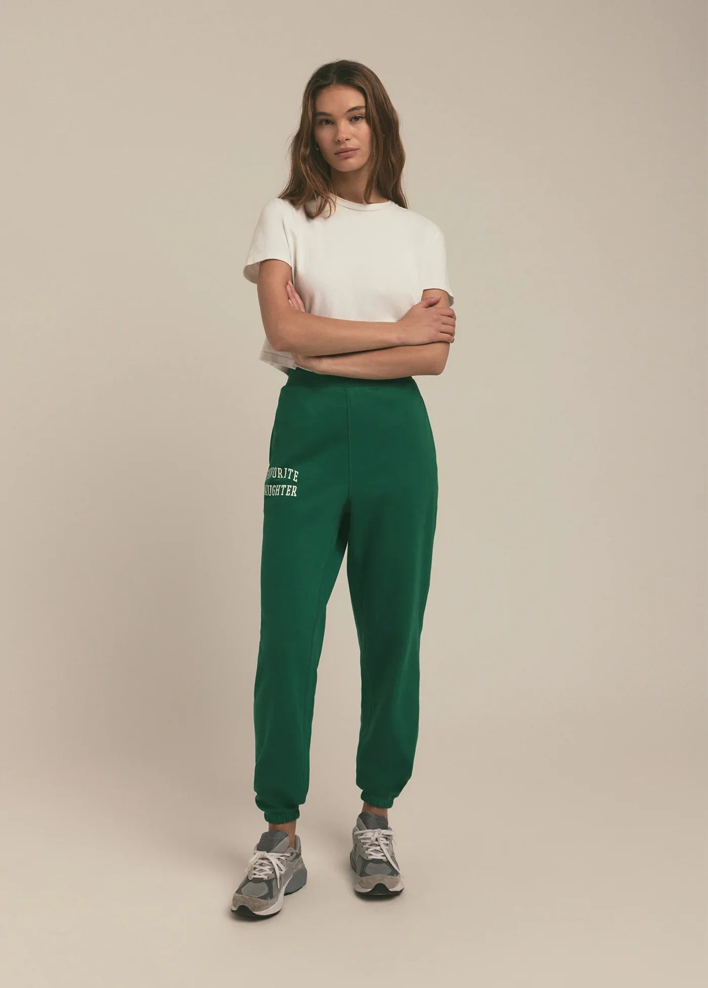 Favorite Daughter The Collegiate Jogger - Emerald
