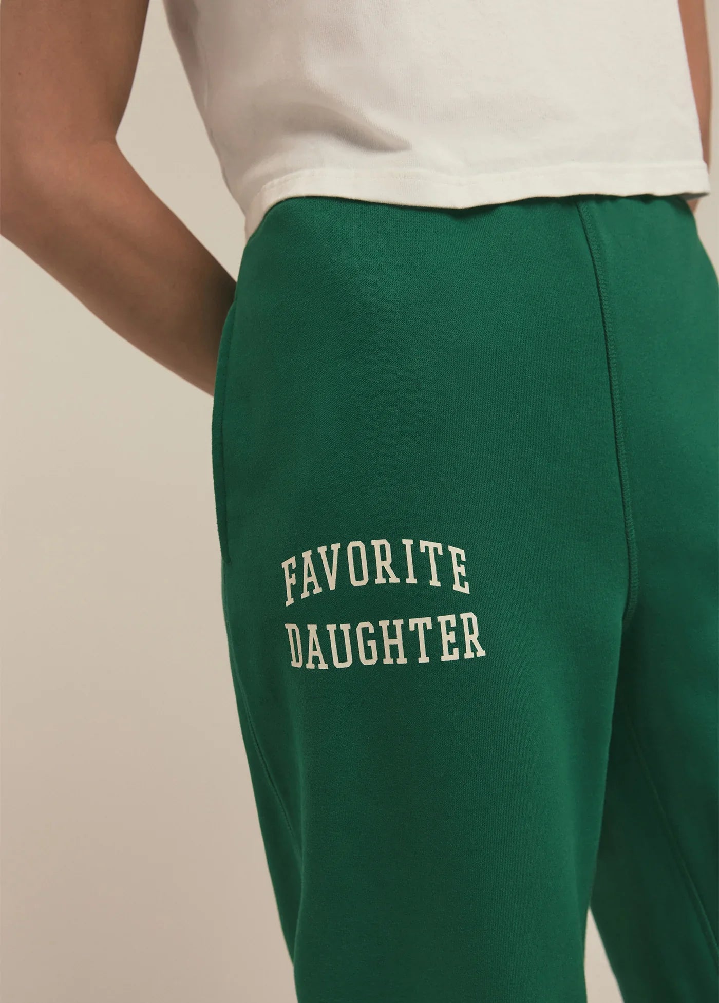 Favorite Daughter The Collegiate Jogger - Emerald