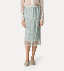 Forte Forte Firefly Embroidery Tulle Skirt With Slip - Firefly