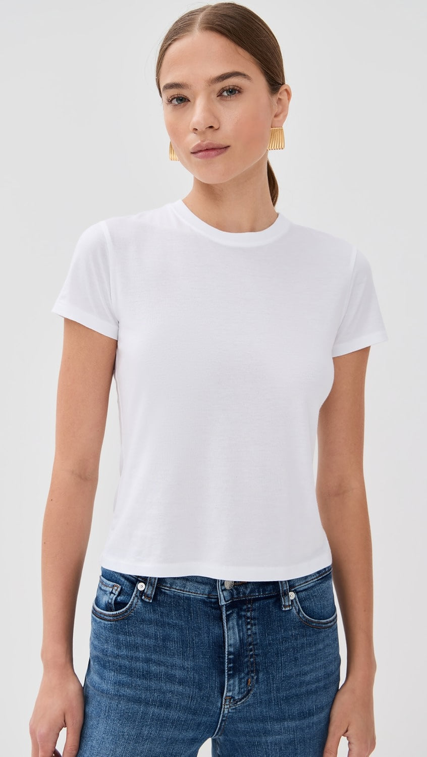 Frame The Baby Tee - White