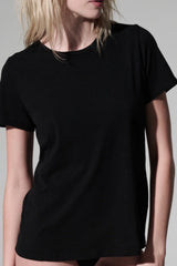 Majestic Filatures Cashmere Short Sleeve Crewneck - Noir