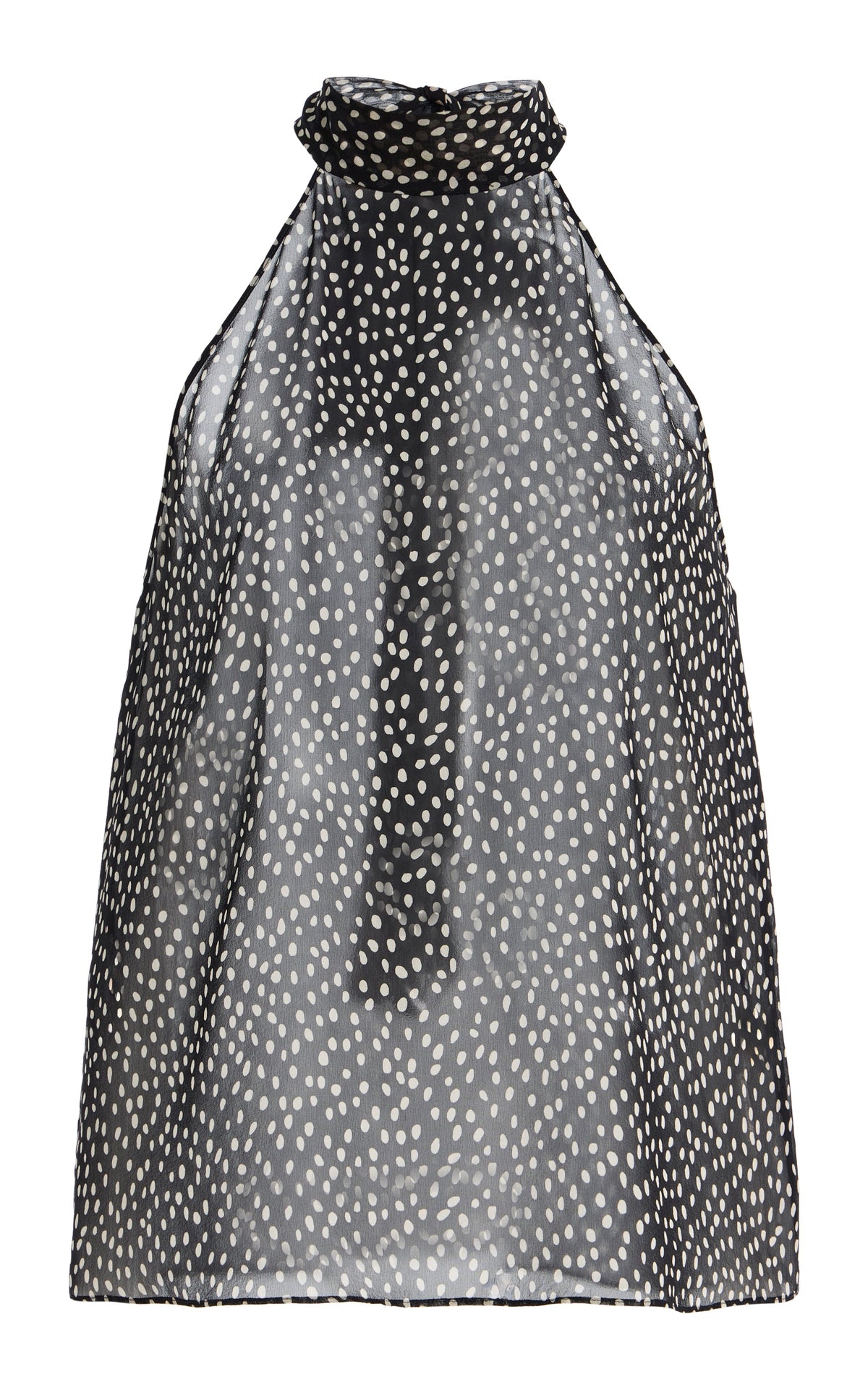 Nili Lotan Alla Halterneck Top - Wild Dot