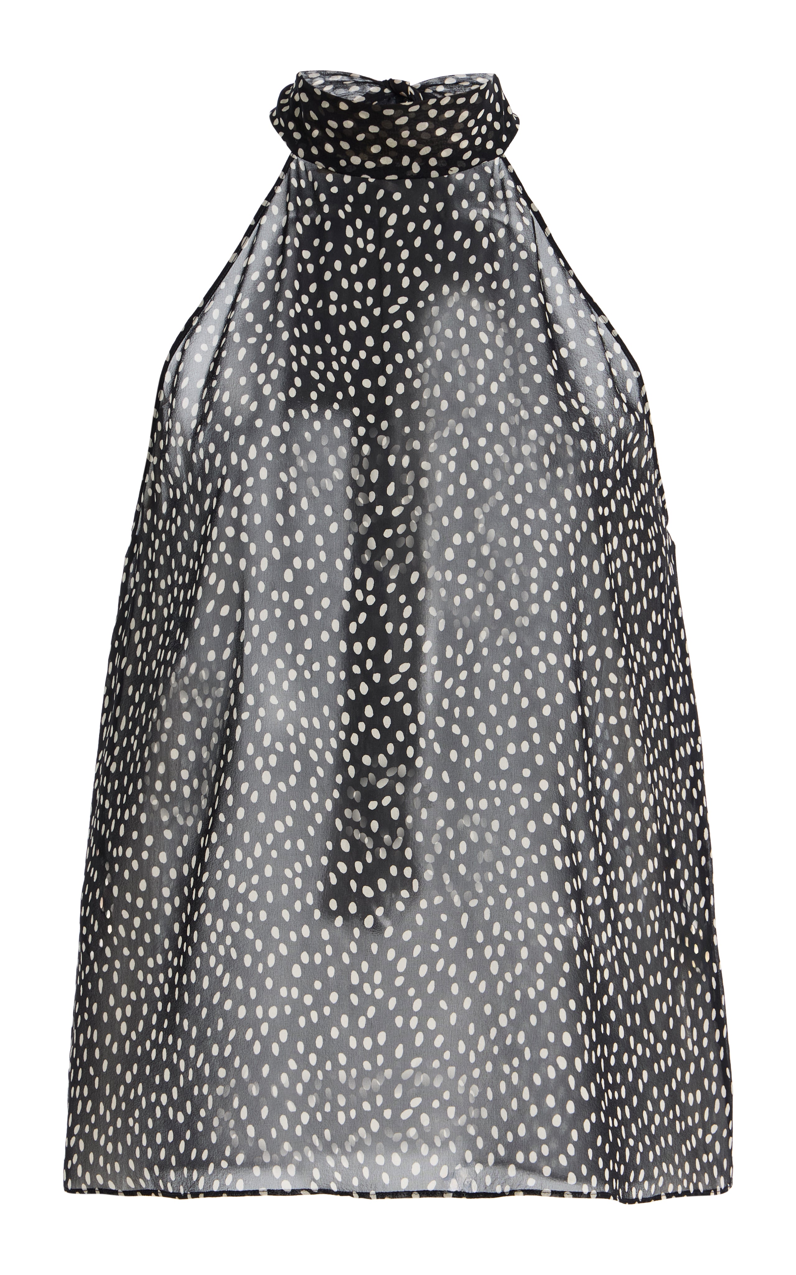 Nili Lotan Alla Halterneck Top - Wild Dot