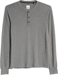 Rag & Bone Men's Classic Flame Henley - Dark Grey